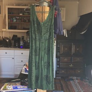 Embroidered/sequined summer dress